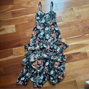 Abercrombie Floral Ruffle Maxi Dress